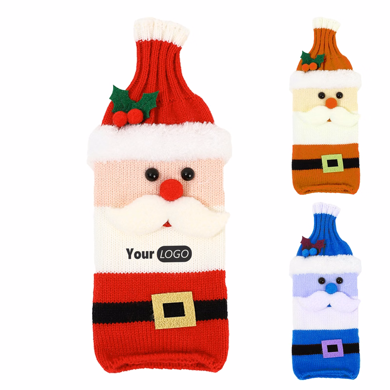 Other Fabric Festive Holiday Wine Bottle Covers For Christmas Celebrations