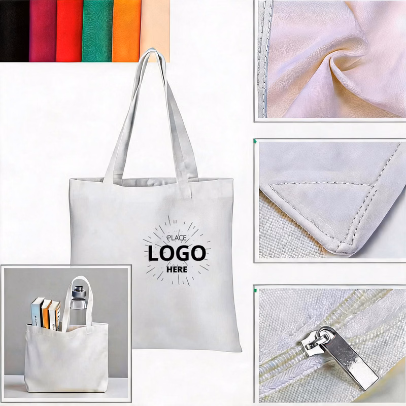 Eco Friendly Reusable Cotton Shoulder Bag for Daily Use