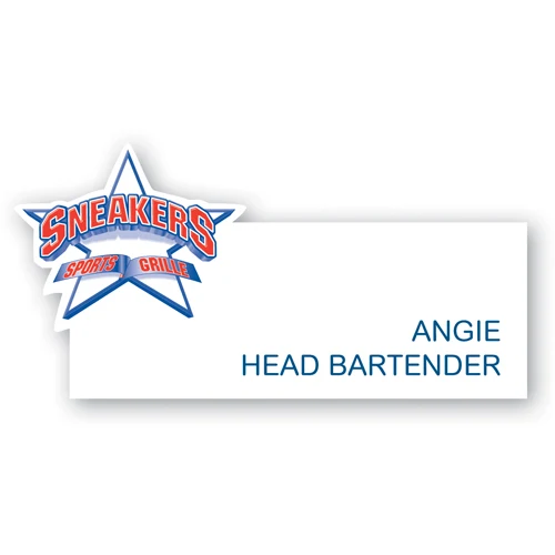 Deluxe Plastic Name Badge (6-10 Sq In) 1
