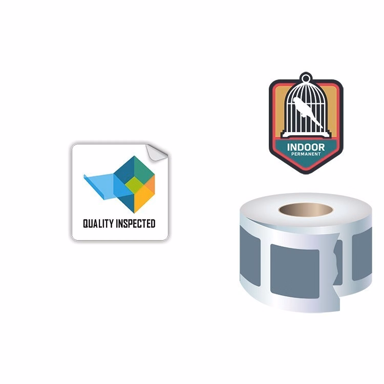 Roll Stickers / Decal - Indoor Permanent - - 3.75x1