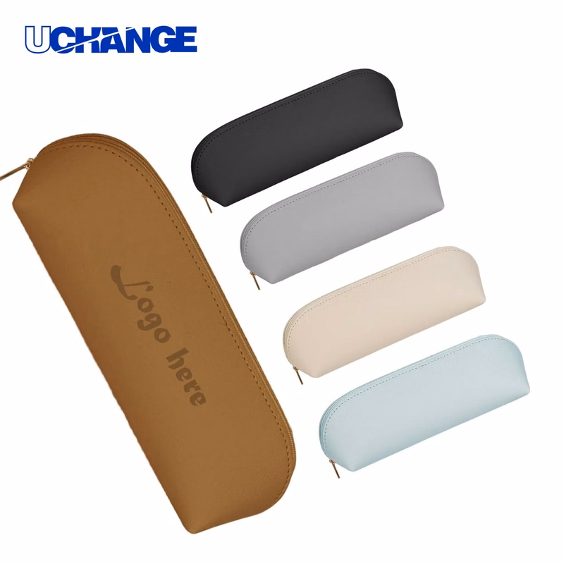 PU Leather Pencil Pouch Organizer