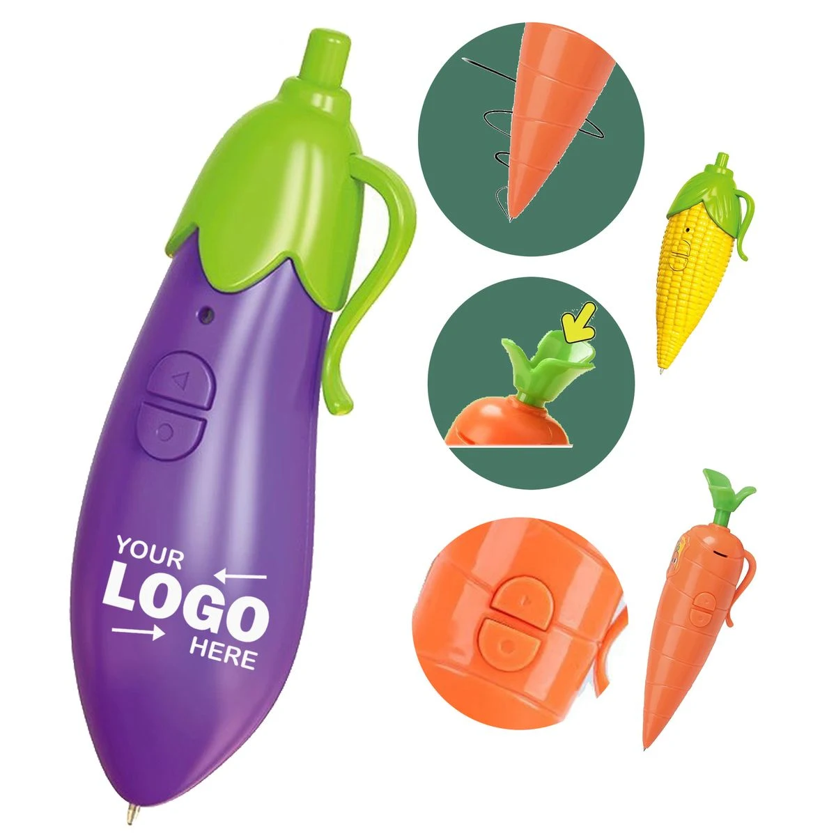 Vegetable Shaped Voice Recording Ballpoint Pen 1