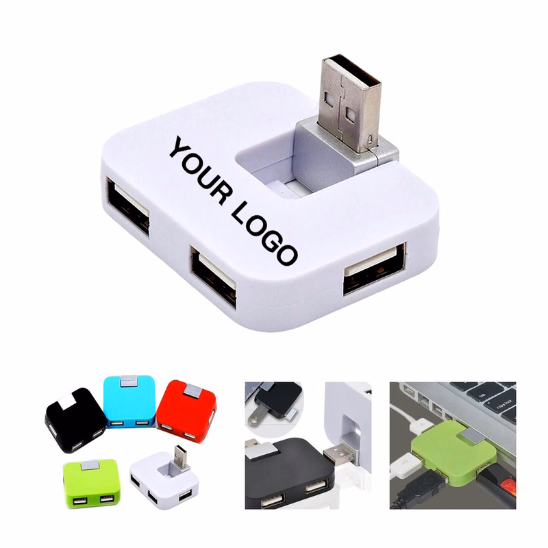 Compact USB Hub with Four Ports