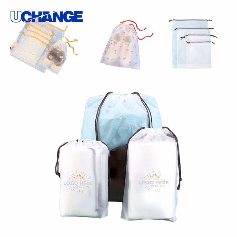 Reusable Frosted Drawstring Storage Bag