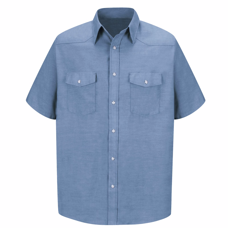 Red Kap® Men's Short Sleeve Deluxe Western Style Shirt