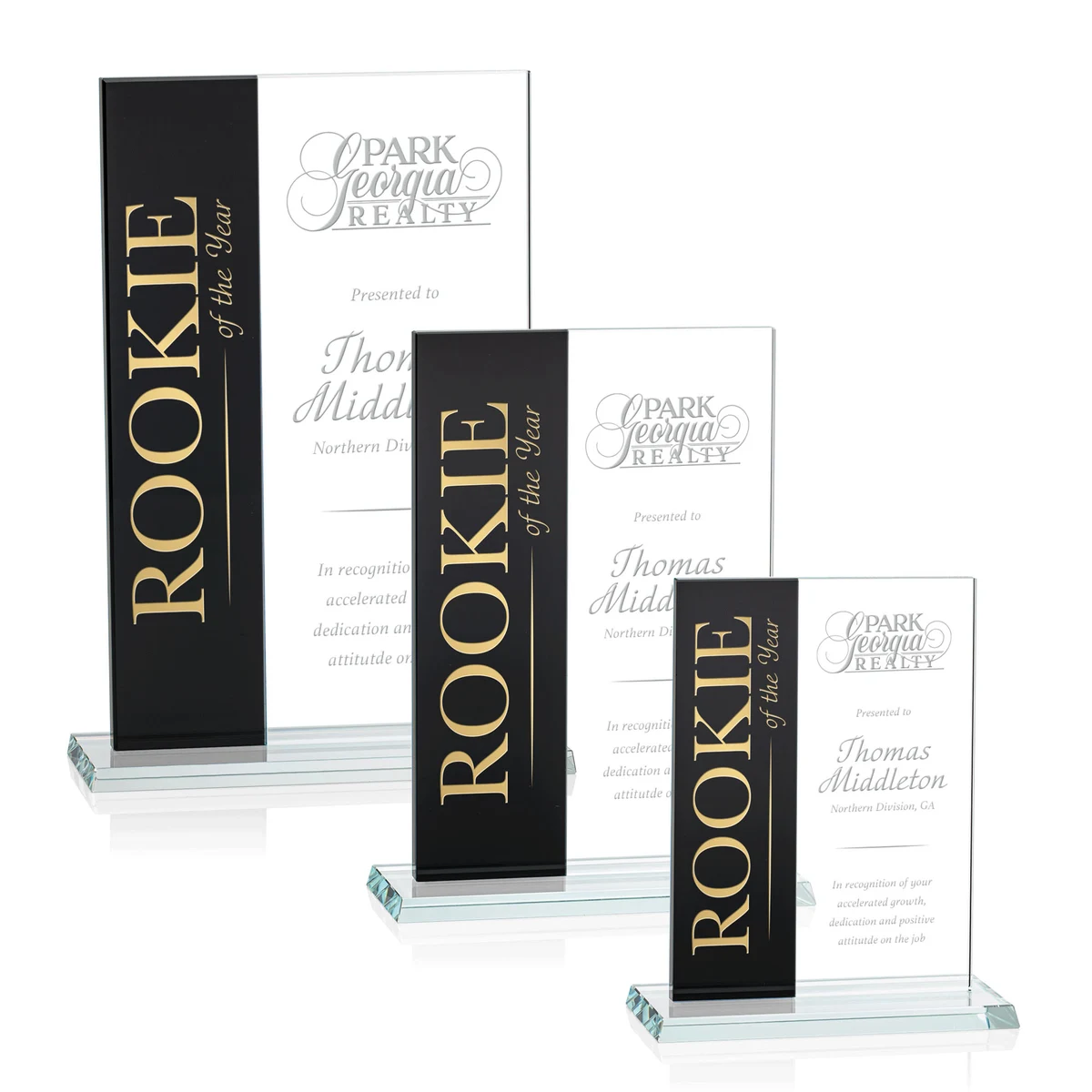 Composite Vertical Award - Black 1