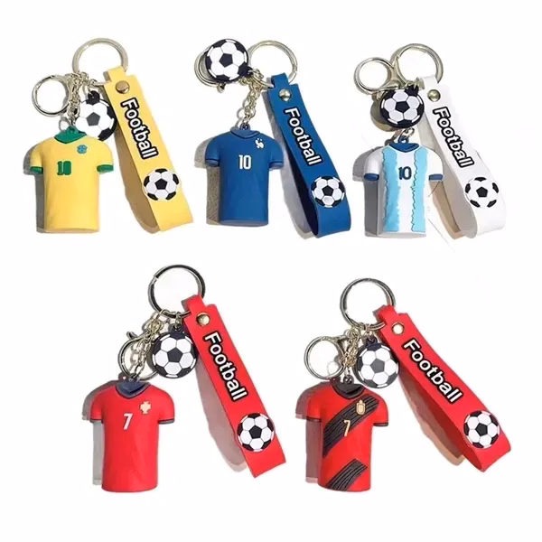 Mini Soccer Jersey Keychain