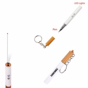 Cigarette Shaped Pen With Flashlight