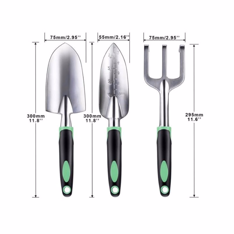 Garden Tool Set 3 Pack Garden Hand Shovels Aluminum Alloy