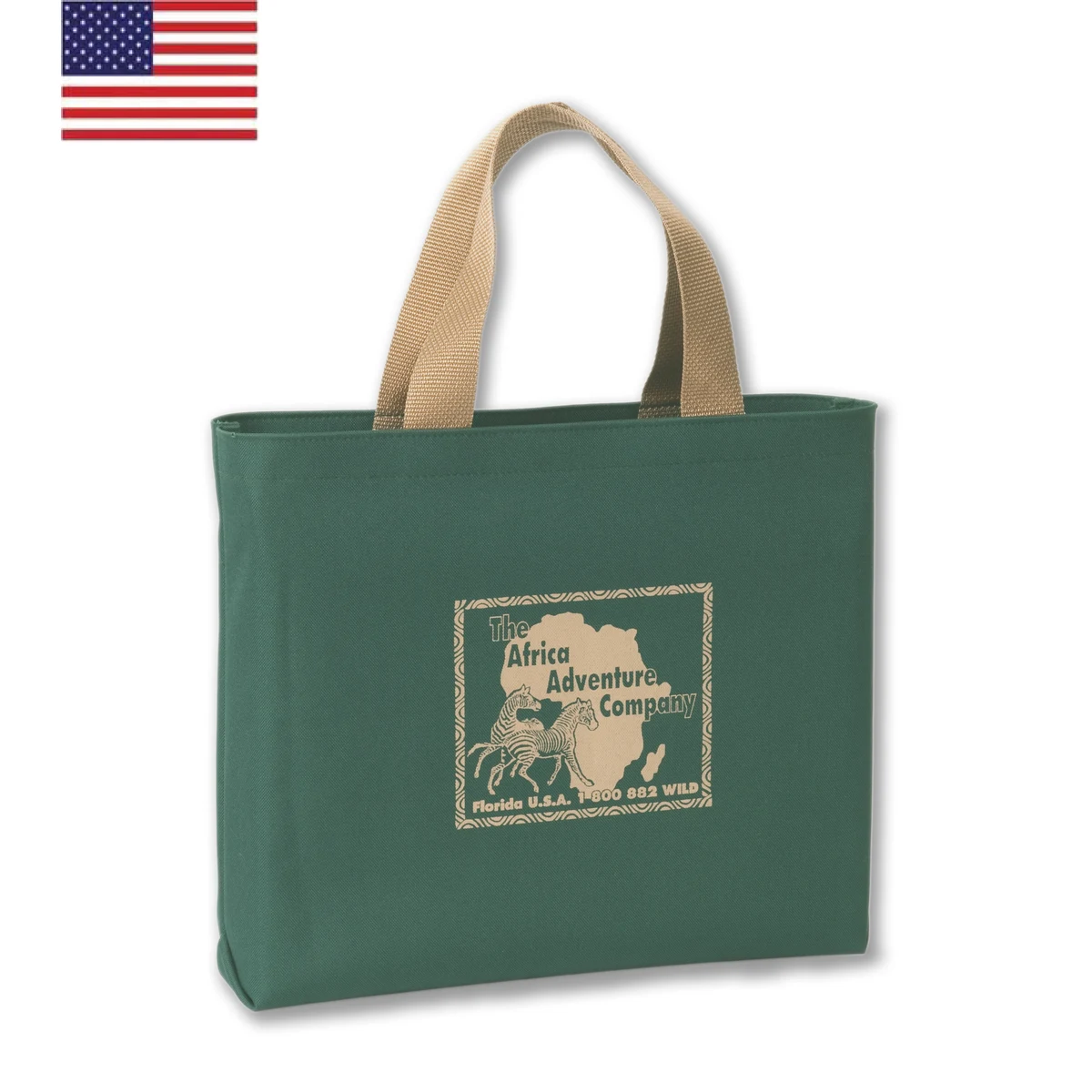 Charmer Bottom Gusset Tote Bag 18x3x13", custom tote bag with logo imprint 1