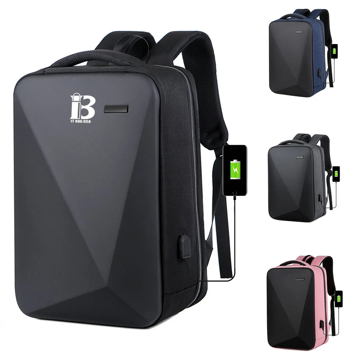polyester Waterproof Laptop Backpack 1