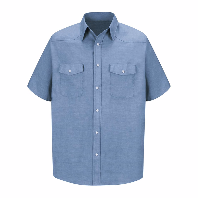 Men's Deluxe Western Style Short Sleeve Shirt - SC24