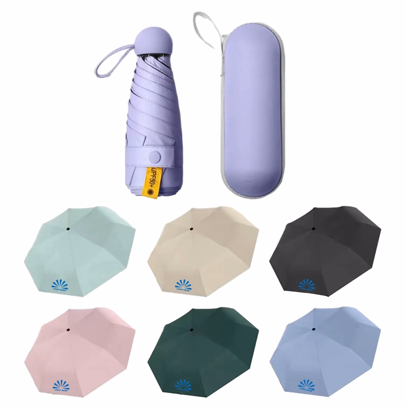 Umbrella with Case Portable Parasol Outdoor