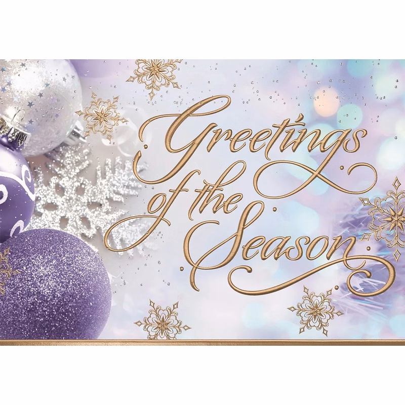Golden Whisper Holiday Cards
