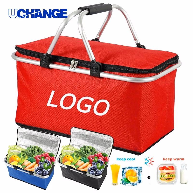 Large Foldable Insulated Cooler Bag Multi-Function Storage