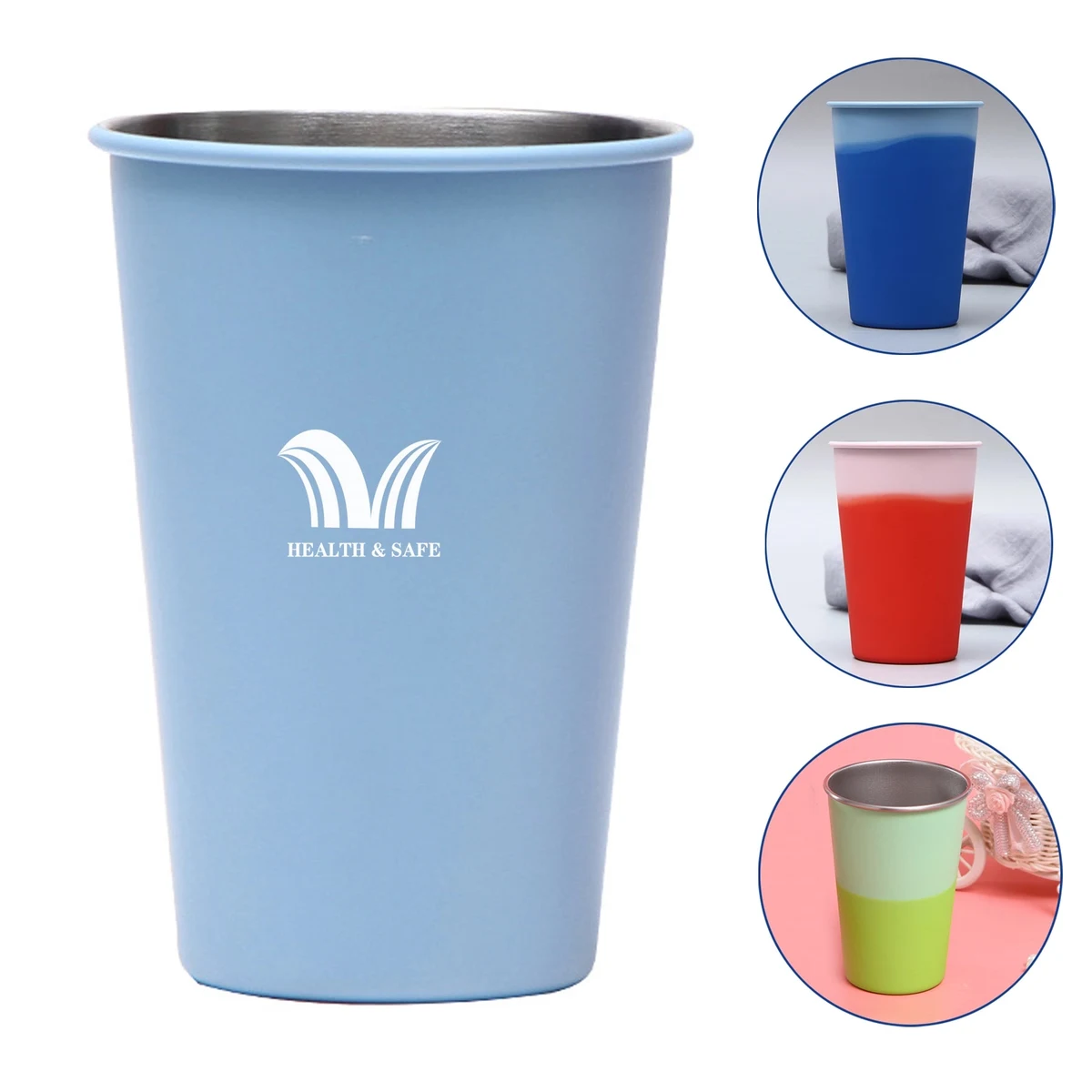 Stainless Steel Color Changing Cups 1