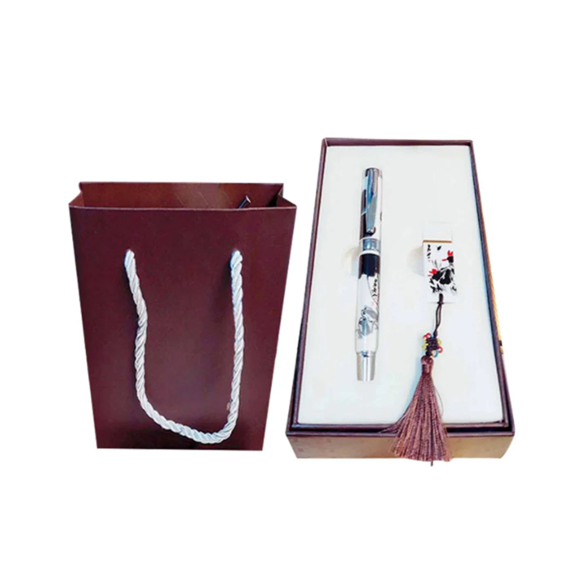 Business Gift Set Chinese Style Usb Drive With Pen 1