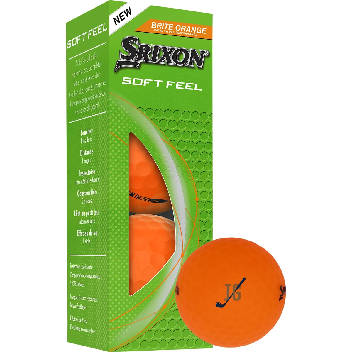 Srixon Soft Feel BRITE Golf Balls - 3 Pack 1