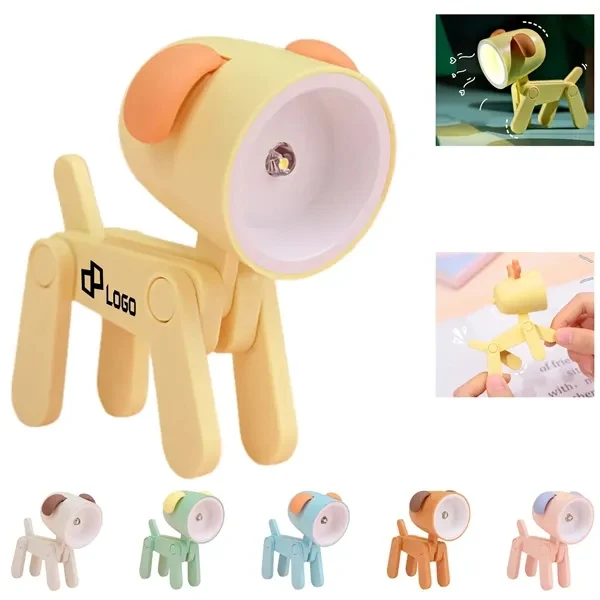 Custom Mini Dog Night Light Phone Holder 4.8 Inch — Desk Accent & Gift 1