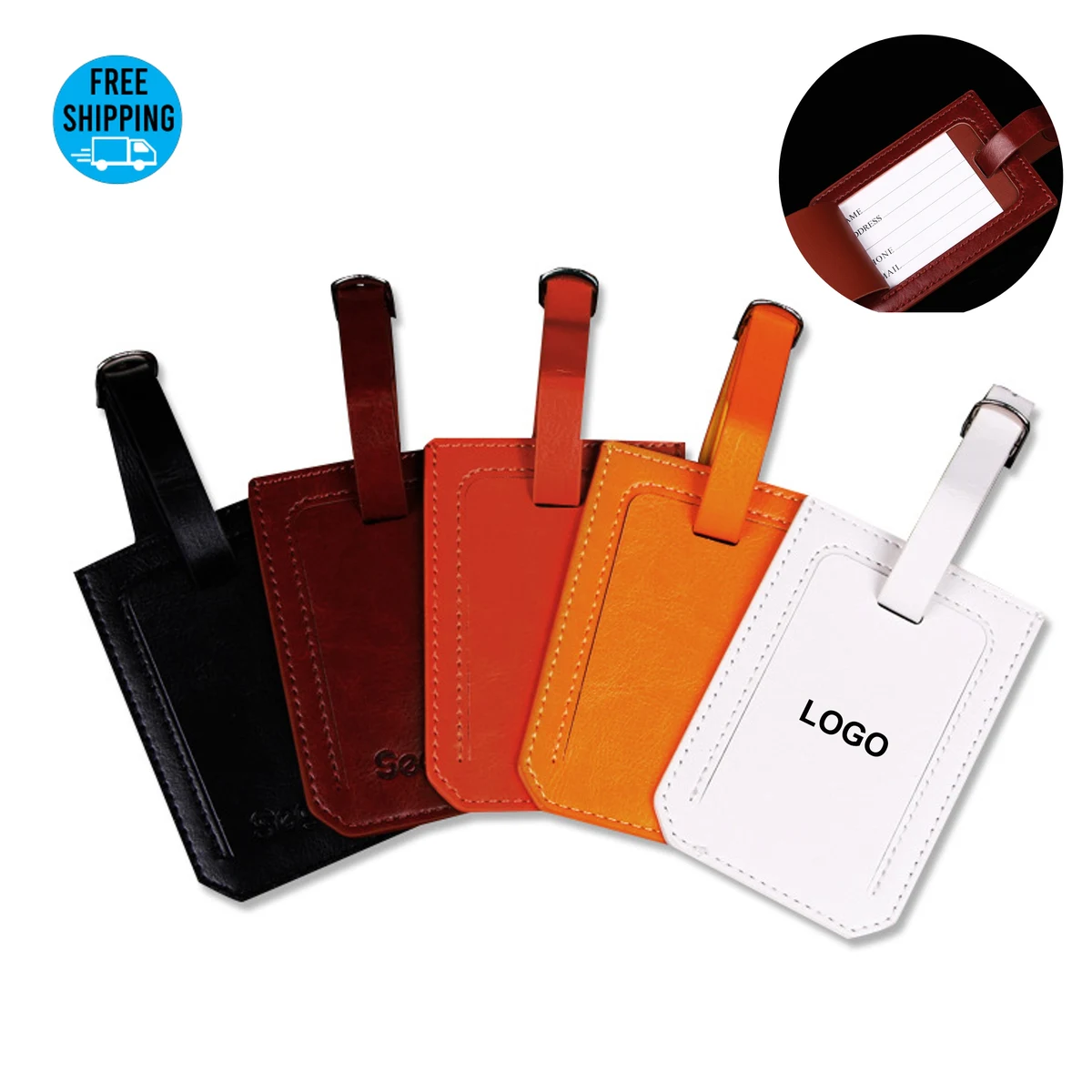 PU Leather Luggage Tag for Suitcase 1