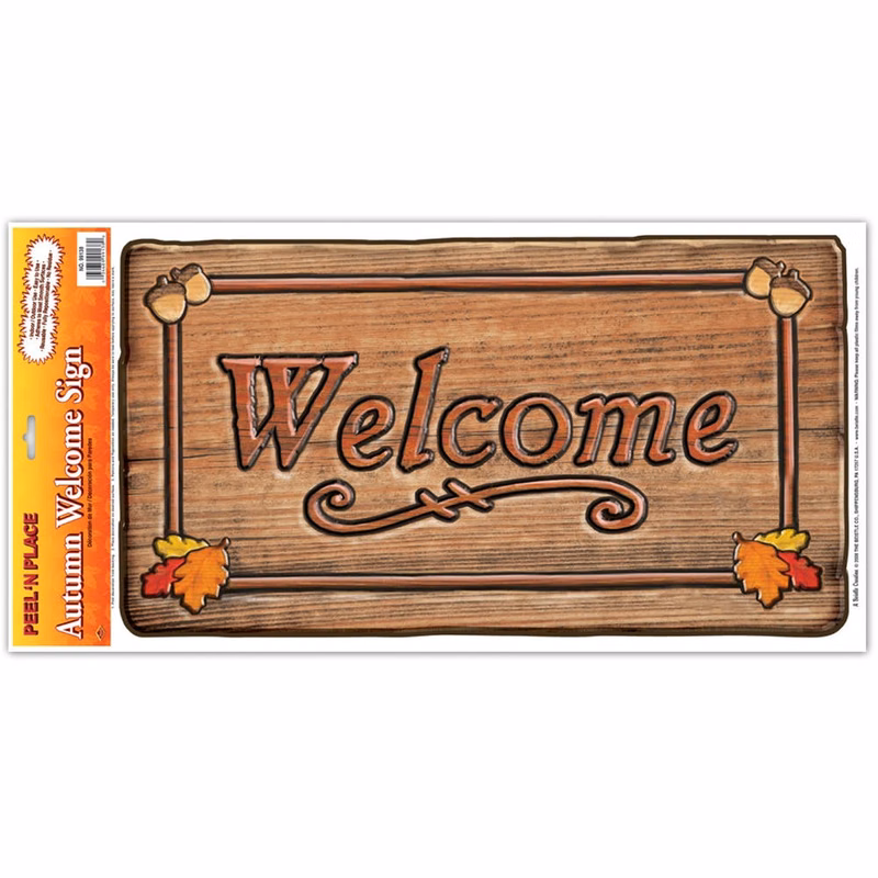 Welcome Sign Stickers - Autumn 12" x 24"