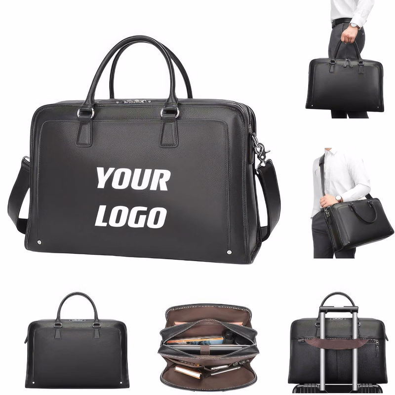 Handmade Vintage Genuine Leather Briefcase For Men