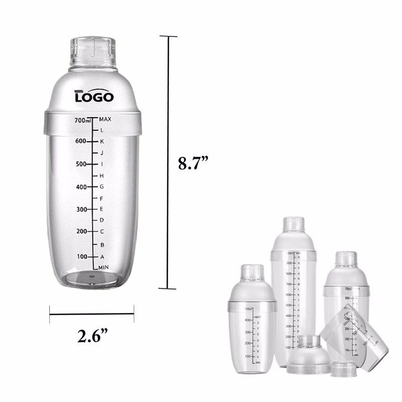 24oz Black Cocktail Shaker for Milk Tea