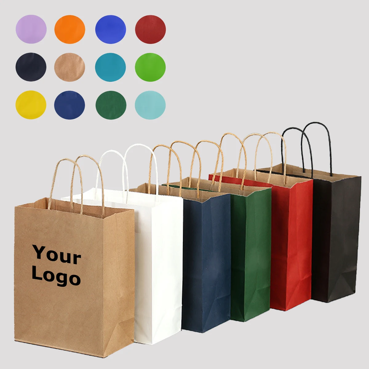 Kraft Paper Wedding Gift Bags With Handles 1