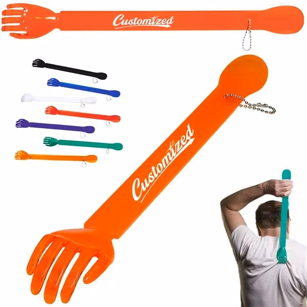 Custom Dual-Function Ergonomic Back Scratcher & Shoe Horn — Employee Wellness