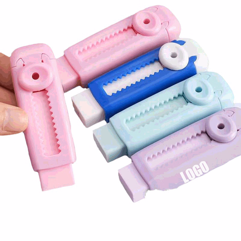 Sliding Retractable Pencil Eraser Cute Erasers