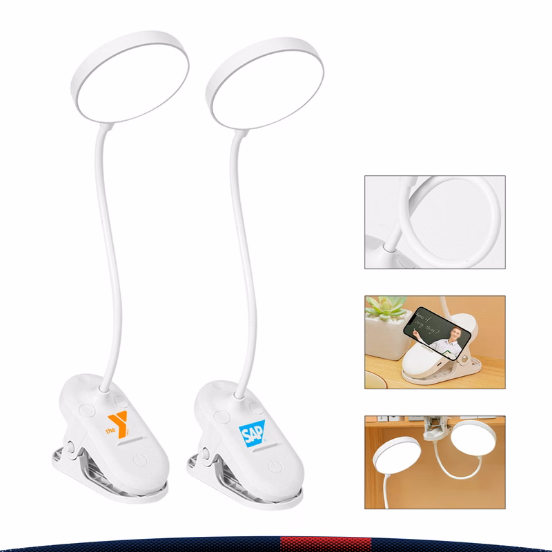 Rathe Clip-On Rechargeable LED Desk Lamp