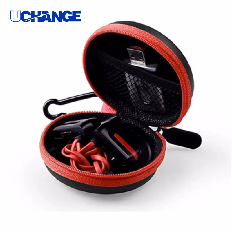 Circular Wired Earphone Case for Travel