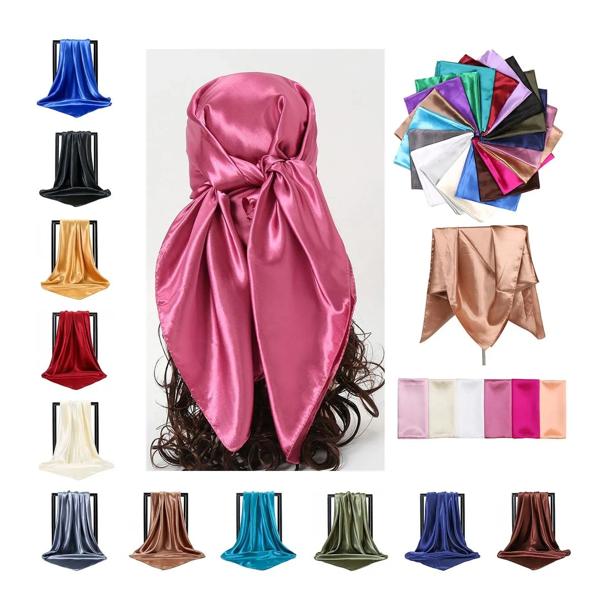 Silk Square Fashion Women Headband 1