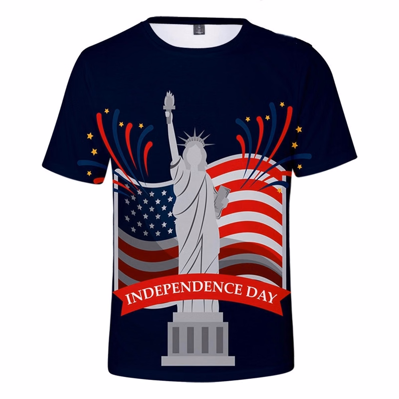 Customized American Flag 4th of July Patriotic T-Shirt