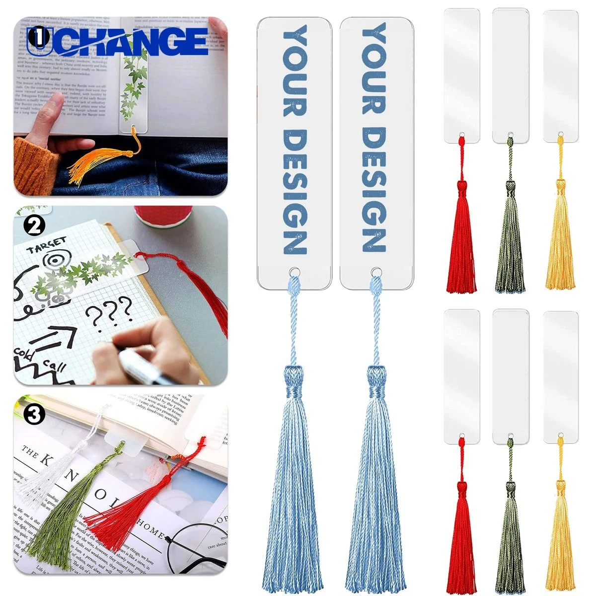 Acrylic Bookmark with Tassel 1
