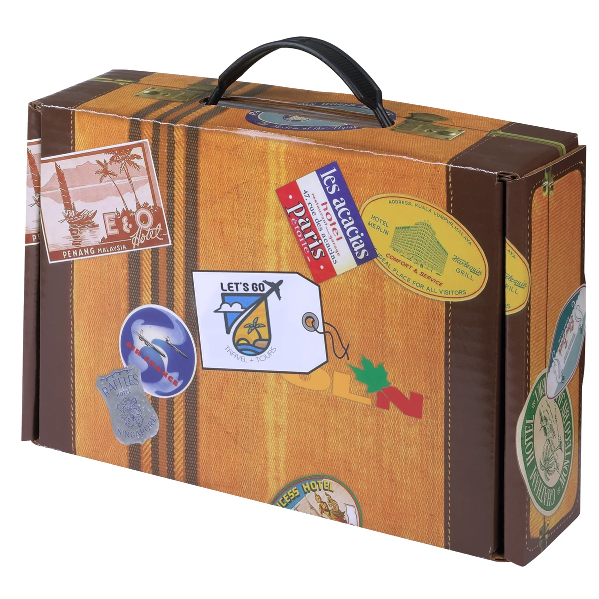 9 3/4" x 6 3/4" x 2 3/4" - Small Suitcase Box 1