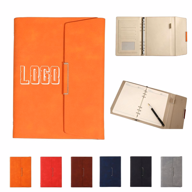 PU Leather A5 Ring Binder Notebook