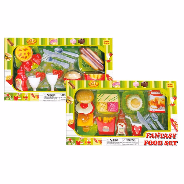 Play Food Playsets - Assorted Plastic 27 Pieces