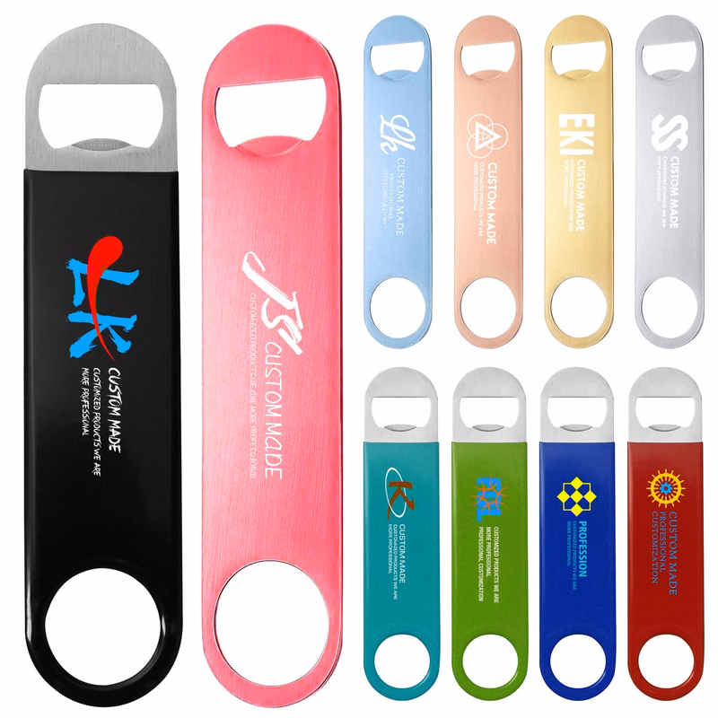 PVC Coating Stainless Steel Flat Beer Opener