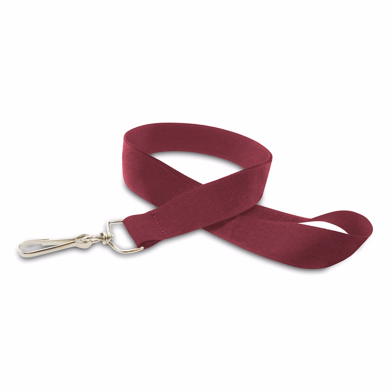 1" Silkscreened Flat Lanyard w/ J Hook
