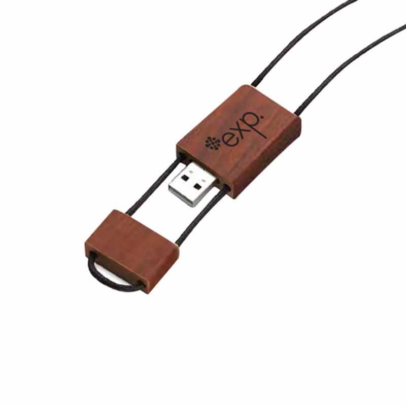 Woodwear USB Flash Drive w/Lanyard (64 GB)