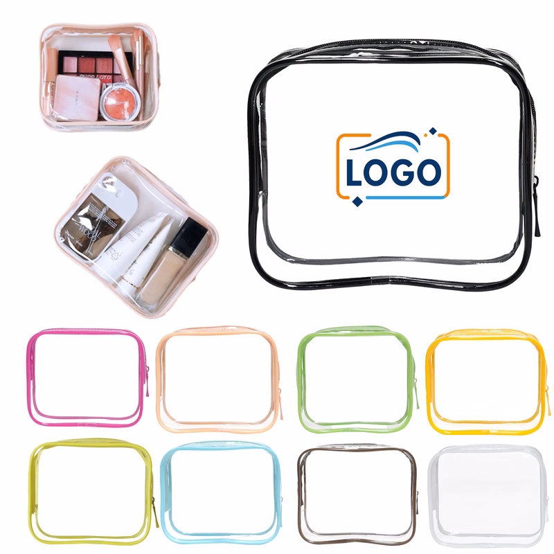 Custom Logo Transparent Toiletry Bag ?C Large Capacity