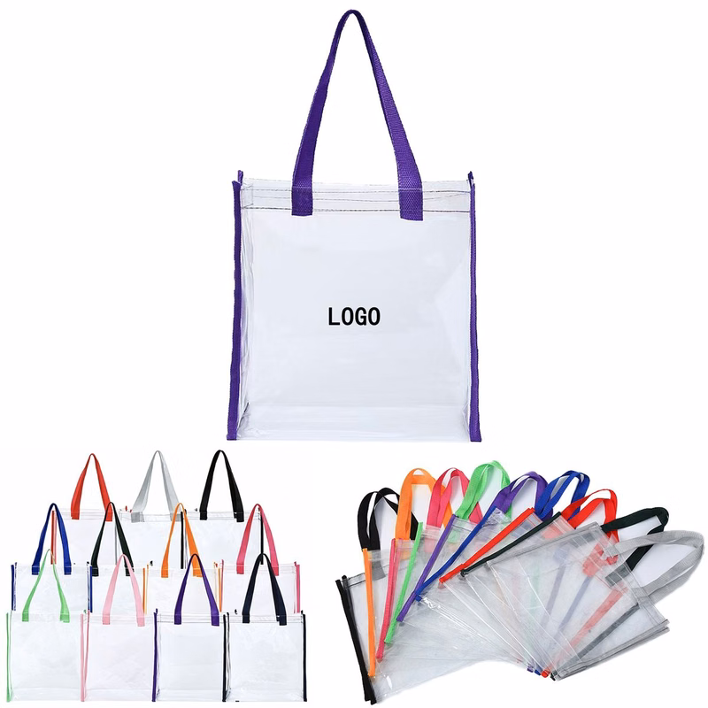 Custom Clear Pvc Tote Hand Bag