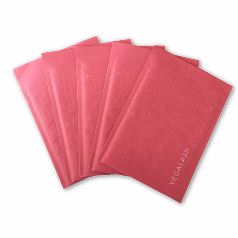 Custom Rose Red Kraft Bubble Envelopes