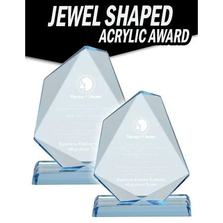 Acrylic: 6x4x1" Jewel Award 1