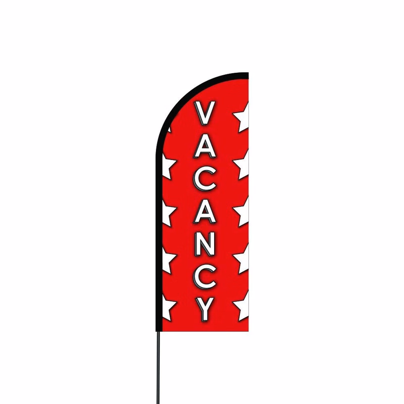 Vacancy Flag Kit 14' Feet Feather Flag Sign Outdoor Banner