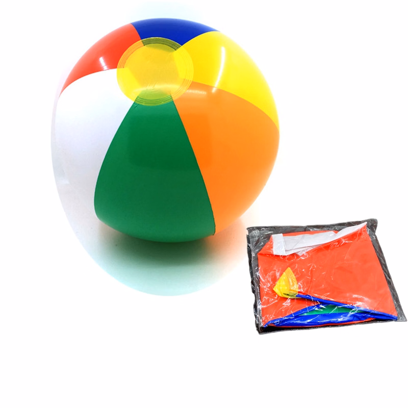 12" Inflatable Beach Ball Rainbow Color