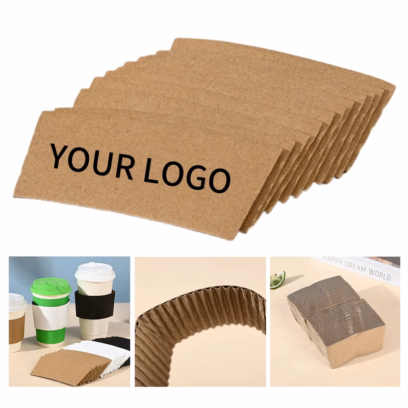 Kraft Coffee Sleeve 4.97x2.37 Inch for Hot Drinks