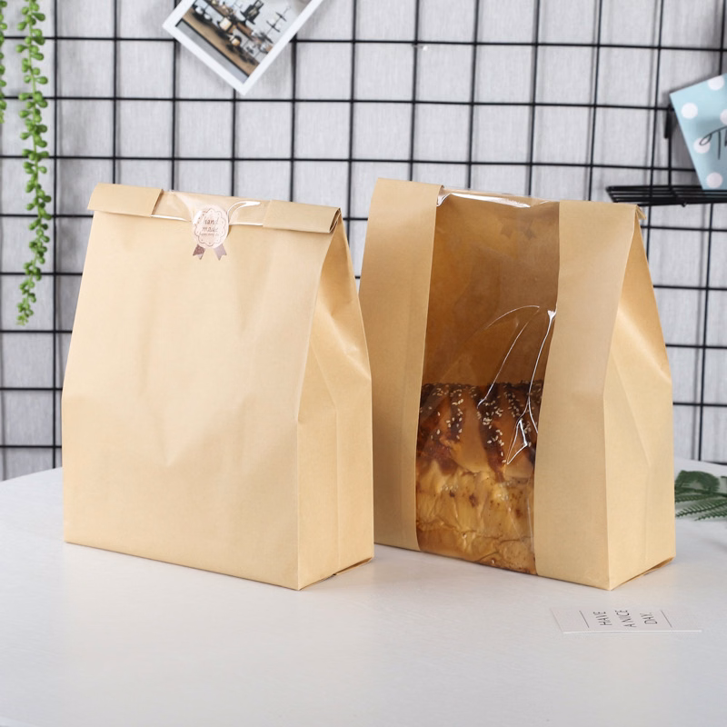 Greaseproof Food Packaging Storage with Front Window