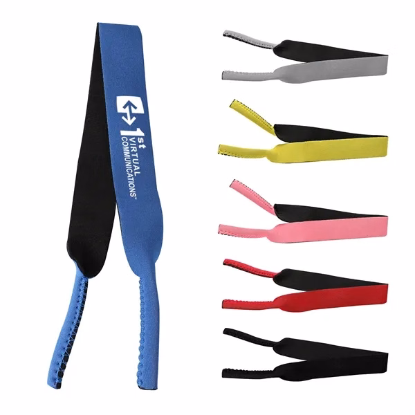Custom Neoprene Eyeglass Straps in Eight Colors — Secure Eyewear Retention